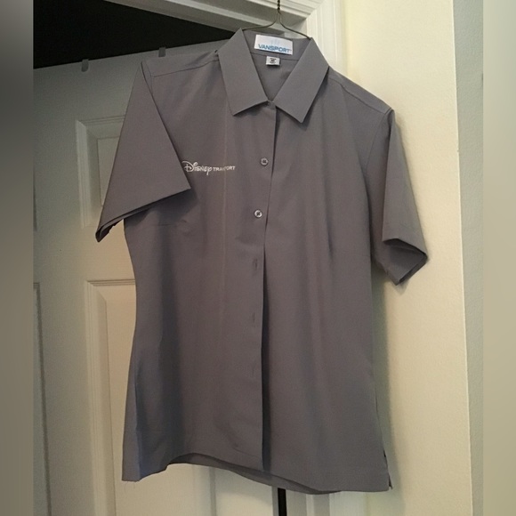 Womens fitted, button up shirt.  Disney (World) transportation department shirt. - Picture 3 of 9